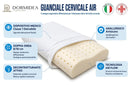 Set 2 Guanciale Memory Foam Forato Doppia Onda 67x42 cm - H 8/10 cm Sostegno Cervicale Dormidea Cervicale Air