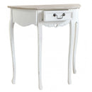 Tavolo Cuore 79x31x79 h cm in Legno di paulownia Bianco