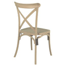 Set 4 Sedie 88x44x49 cm in Polipropilene Tortora