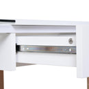 Scrivania da Ufficio 120x60x75 cm in Legno e Vetro 