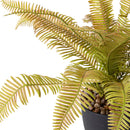 Set 3 Piante Artificiali Dicranopteris per 18 Foglie in Vasi 35 cm 