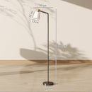 Lampada da Terra LED con Testa Girevole a 350° Regolazione Temperatura del Colore Nero      