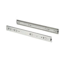 Set 4 Guide a Sfera per Cassetti H 51 mm in Acciaio Zincato Emuca Bianco