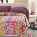 Copriletto in Misto Cotone 1 Piazza e Mezzo Cober Leros Multicolore