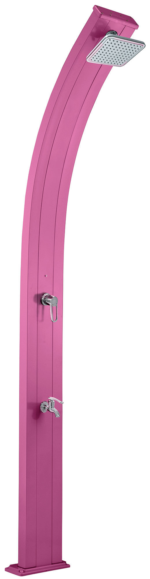 Doccia Solare da Giardino 30L Miscelatore e Lavapiedi Rosa acquista