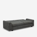 Divano Letto Clic Clac 218x40x90 cm in Tessuto Grigio Scuro