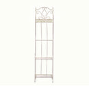 Scaffale per Piante in Metallo 4 piani 35x31H164cm Aprilia Beige