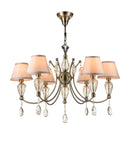 Lampadario Royal Classic in Metallo e Vetro Murano Bronzo