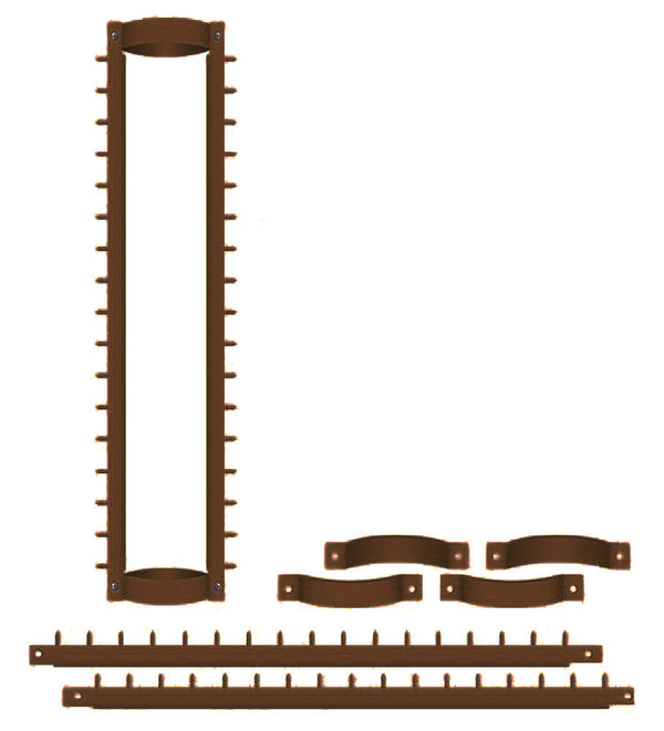 Sistema Antiladro con Punte in Acciaio per Pluviali Tubi Esterni Ø100 mm Marrone sconto