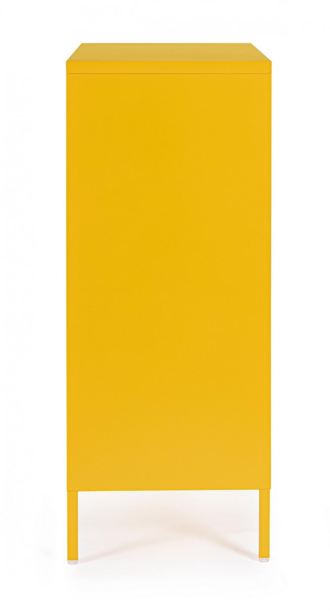 Mobile Basso 2 Ante 40x80x101,5 cm Cambridge in Acciaio Giallo