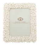 Cornice Floty Glam 21,5x2x26,5 cm in Poliresina e Vetro Oro e Bianco