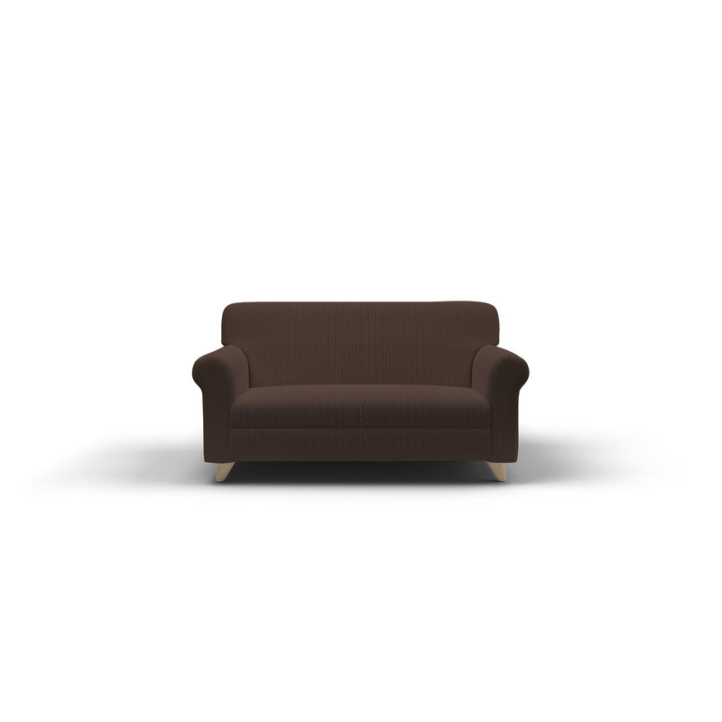 Copridivano Elasticizzato in Poliestere e Cotone Fashionable Marrone