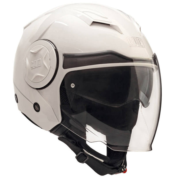 online Casco Jet per Scooter Visiera Lunga CGM Illinois 129A Bianco Varie Misure