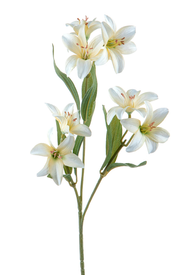 prezzo Set 12 Mini Lilium Artificiali con Fiori Altezza 56 cm