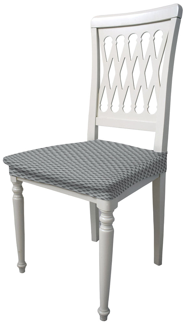 Set 2 Coprisedie Elasticizzati in Poliestere Fashion Grigio Chiaro online