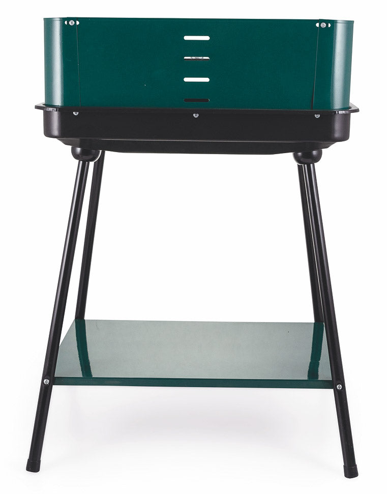 Barbecue a Carbone Carbonella Rettangolare 58x38 cm Soriani Sun-day Verde