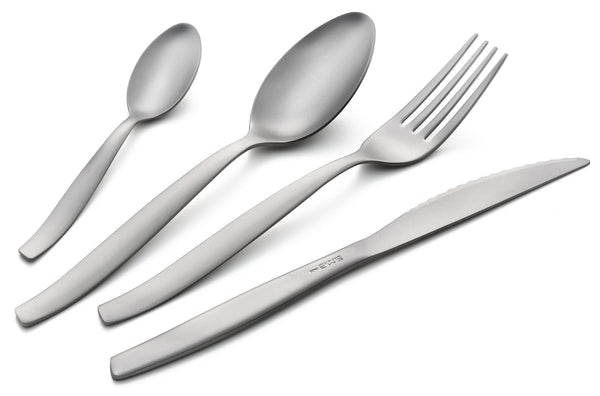 Servizio Set di Posate 24 Pezzi in Acciaio Eme Shark Sabbiato acquista