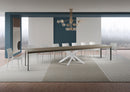 Tavolo Allungabile 200-460x90x77 cm Volantis Premium Tortora Telaio Bianco 