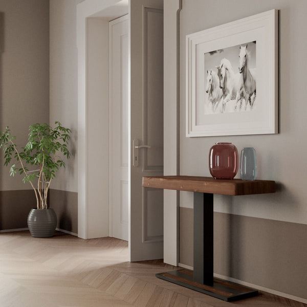 online Consolle Allungabile 90-290x40x77 cm in Nobilitato Marrone