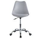 Sedia da Ufficio Operativa in Polipropilene e Similpelle Grigia