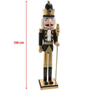 Soldato Schiaccianoci di Natale in Legno Altezza 106 cm Decorazioni Natalizie