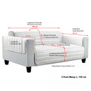 Copridivano Trapuntato in Microfibra Doubleface Grigio Scuro\/Grigio Chiaro