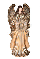 Statuina Angelo con Corona 35 cm in Resina