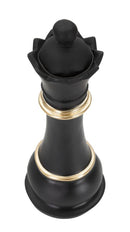 Regina Nera e Oro Ø 9x25,5 cm in Poliresina