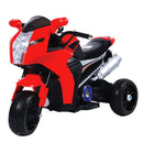 Moto Elettrica per Bambini 6V Kidfun Rossa con Effetto Fumo