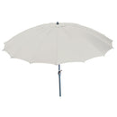Ombrellone a Cupola da Giardino in Alluminio Ø2,70m con Manovella Vorghini Kyoto Ecrù