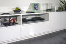 Mobile TV 4 Ante 2 Cassetti 260x41,4x46 cm Bloom Bianco Lucido