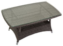 Set Salotto da Giardino in Polyrattan Atlanta Grigio