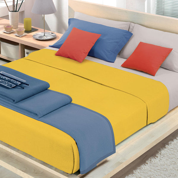 Coperta Misto Cotone Cober Coprice Giallo Papaya online