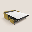 Divano Letto 3 Posti 189x96x96 cm Evans in Tessuto Giallo
