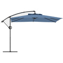 Ombrellone Decentrato da Giardino 300x325 cm Regolabile a 360° in Poliestere UV UPF 50+ Blu Chiaro      
