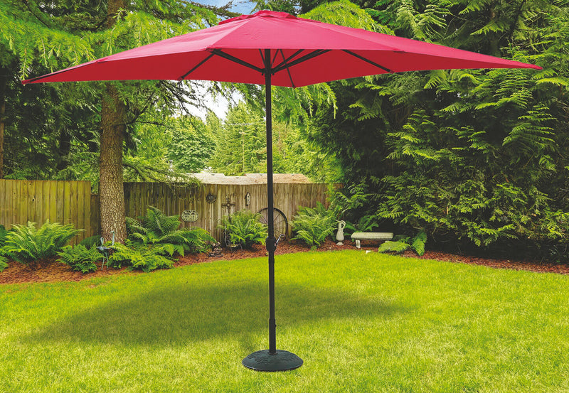 Ombrellone Quadrato da Giardino in Alluminio 3x3 mt Soriani Cuba Rosso
