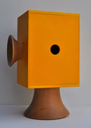 Orologio a Cucù da Appoggio 15X24X11Cm Pirondini Italia Faccine Dalì Giallo Melone