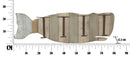 Porta Bottiglie da Muro Balena 80x12,5x25 cm in Ferro e MDF