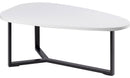 Tavolino Basso 100x60x40 cm Motti Happelo Bianco e Nero