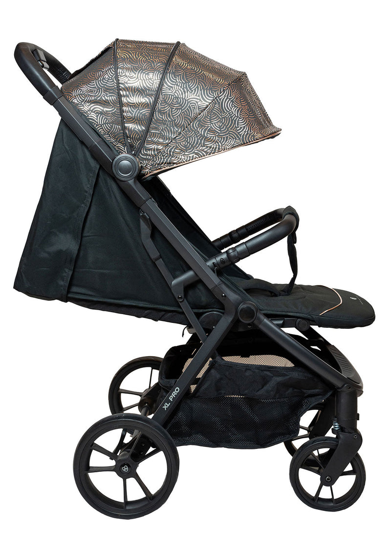 Passeggino 4 Posti VEVOR - Pieghevole, 150kg Portata, Grigio/Nero, Con Tettuccio - Foto 2