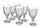 Set 6 Calici in Vetro 280 ml Villa d'Este Home Tivoli Castle