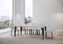 Consolle Allungabile 90-196x40x77 cm in Nobilitato Bianco
