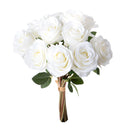 Set 3 Mazzi Artificiali Rose per 9 40 cm 