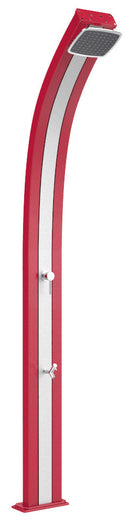 Doccia da Esterno Giardino Miscelatore e Lavapiedi Arkema Spring Fascia Inox Cherry