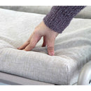 Dondolo Letto da Giardino imbottito 207x142xH172 cm con Tettuccio Regan talpa