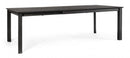 Tavolo Allungabile Konnor 160-240x100 cm Antracite in Alluminio