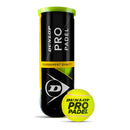 Set 3 Palline Padel in Tubo Pressurizzato Dunlop Pro Padel Gialle