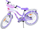 Bicicletta per Bambine 20" Freni Vbrake Cambio Shimano 7 Marce e Cavalletto con Cestino e Portapacchi Viola
