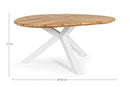 Tavolo Ø160x77h cm Palmdale Bianco