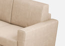 Divano Angolare 6 Posti 288x228x85 cm Yasel in Tessuto Beige